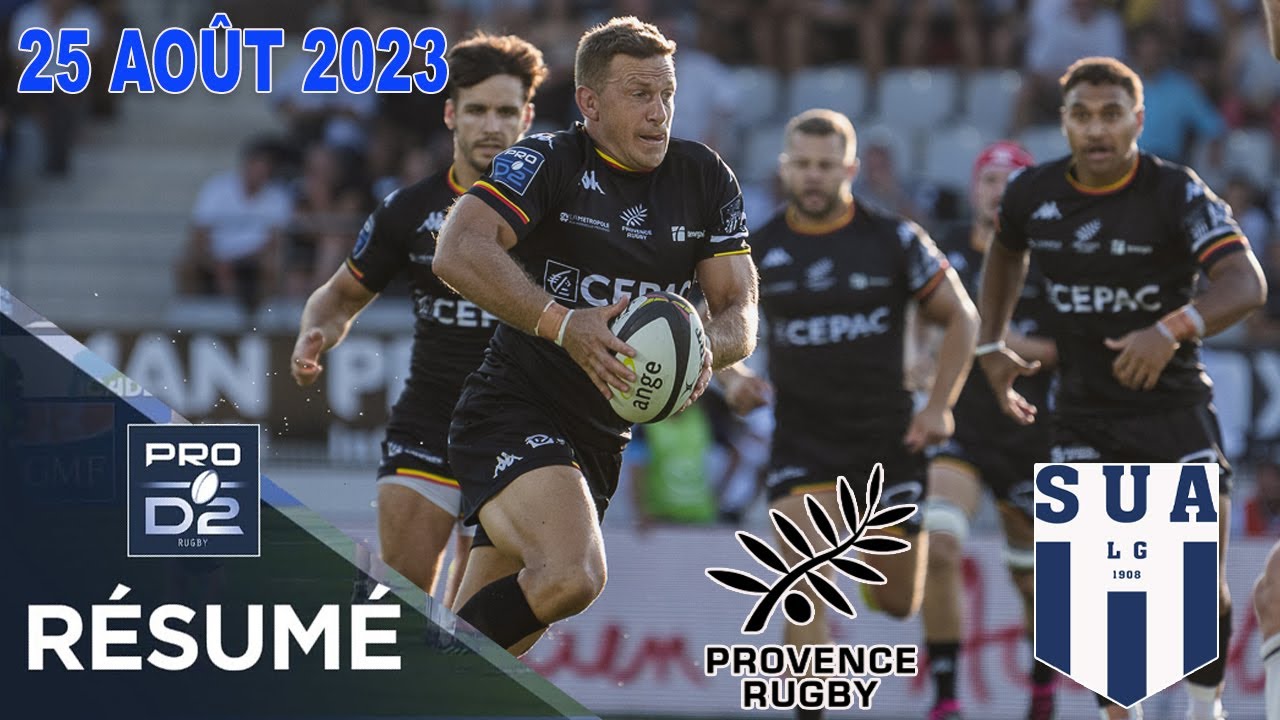 PRO D2 Résumé 1ère moitié Provence Rugby SU Agen Saison 2023 2024