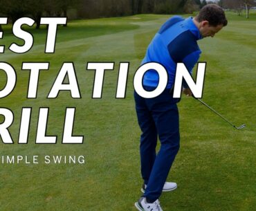 Best ROTATION DRILL for your Backswing and Downswing - It's super SIMPLE!