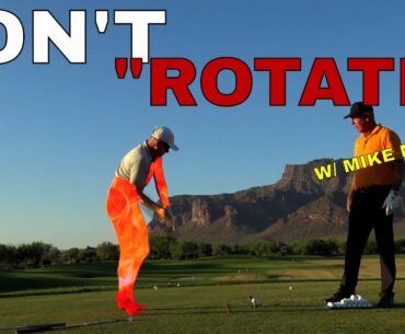 Mike Malaska: DO NOT “ROTATE” your Lower Body in the golf swing! Be Better Golf