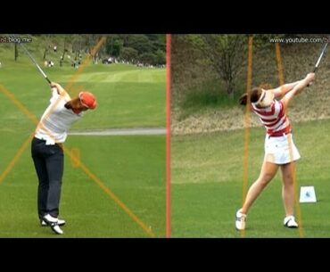 [Slow HD] CHUN In-Gee Driver Golf Swing Dual View (3)_KLPGA Tour