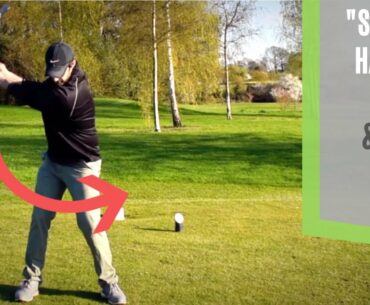 DO THIS GOLF SWING  DRILL WITH THE HANDLE TO STOP THE BAD "HITS"