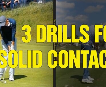 3 Golf Swing Drills For Irons (SOLID CONTACT!)