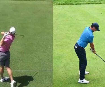 RORY MCILROY GOLF SWING CLOSE UP SLOW MOTION