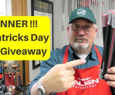 Winner of the St Patrick's DAY Golf Grip Giveaway