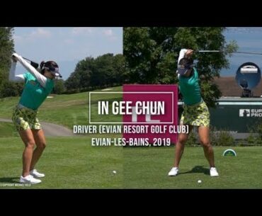 In Gee Chun Golf Swing Driver (DTL & FO), Evian Championship, Evian-les-Bains, July 2019.