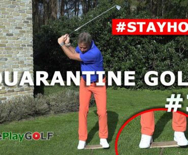 Quarantine Golf Part 3 - Easy swing transition drill at home