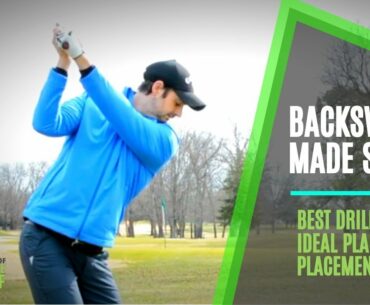 Perfect Backswing Plane And Placement: Lift Arms Simple Golf Swing Drill