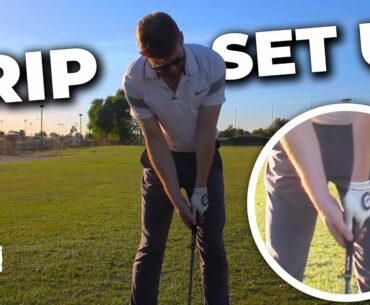 Golf Grip Lesson and Set Up Arm Postions