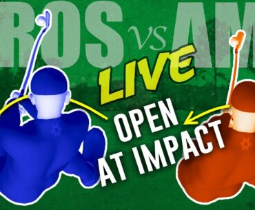 Pros vs Ams LIVE 🚨 | Perfect Golf Swing Impact 💢