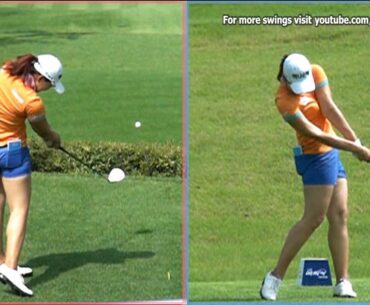 [Slow HD] LEE Mi-Rim 2012 Driver Golf Swing Dual View_KLPGA Tour (4)