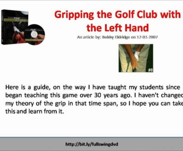 Golf Grip Tips | Gripping the Golf Club with the Left Hand