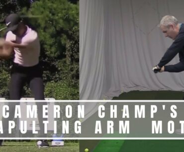 CAMERON CHAMP'S CATAPULTING ARM MOTION IN THE GOLF SWING-GOLF WRX