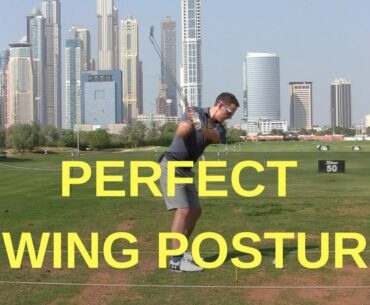 GOLF TIPS FOR PERFECT GOLF SWING SETUP AND POSTURE - how close you should stand to the golf ball