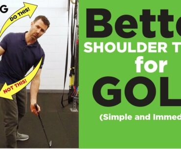 #1 Tip for a better shoulder turn in your golf swing (SIMPLE and IMMEDIATE)
