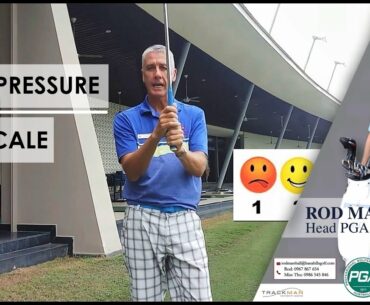 Golf grip - Grip pressure scale.