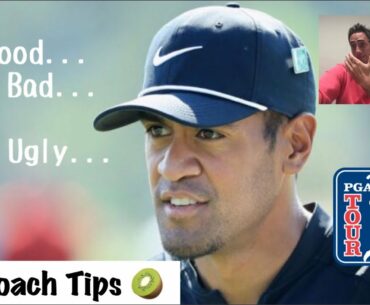 Tony Finau GOLF Swing Analysis - Golf Footwork Ideas (Kiwicoach Tips)