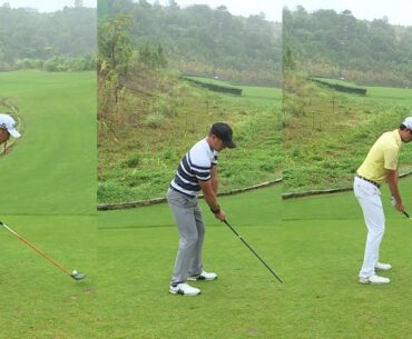 비교하다 3 wood golf swing / PARK SANG HO  - DUY NHAT - ANOP TANGKAMOPRASERT  (   | SWING VIETNAM