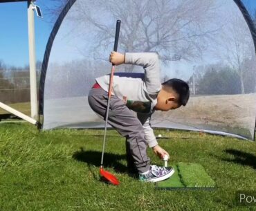 Lyon and Tiger Ger's first golf swing of 2020