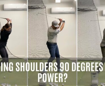 TURNING SHOULDERS 90 DEGREES CAN SAP POWER FROM GOLF SWING?? Golf WRX