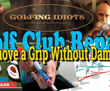 How to Remove a Golf Grip without Damage or Cutting (Poor Man's Grip Remover)