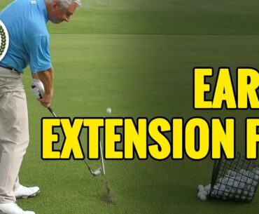 GOLF SWING EARLY EXTENSION FIX WITH DRILLS