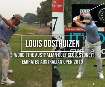 Louis Oosthuizen Golf Swing 3 Wood (DTL & FO views), Emirates Australian Open, Sydney 2019.