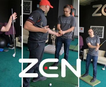 Tom discovering his natural golf swing with Marcus Bell - ZENgolf Mechanic (Pt. 1)