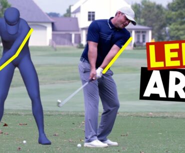 Keeping The LEFT ARM STRAIGHT In The Golf Swing