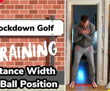 STANCE WIDE AND BALL POSITION #GOLFSTANCE - LOCKDOWN GOLF TRAINING