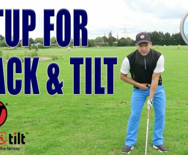 How to setup for Stack & Tilt golf swing | Golf Tips | Lesson 10