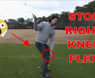 RIGHT KNEE FLEX IS KILLING YOUR GOLF SWING | Tom Saguto, PGA | SagutoGolf