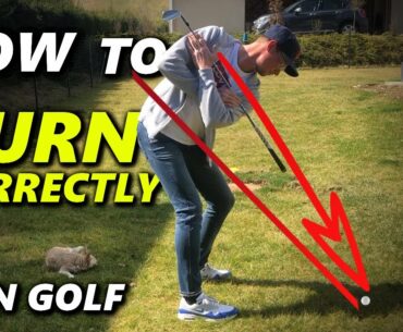 How to turn the body correctly in the golf swing +++ golf training at home +++ #stayhealthy
