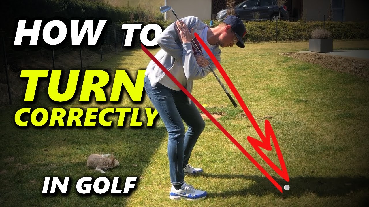 How to turn the body correctly in the golf swing +++ golf training at ...