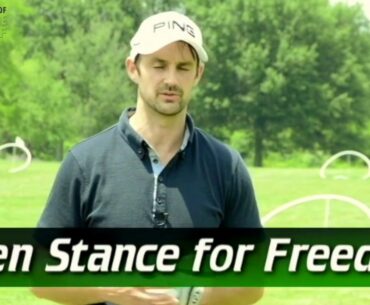 Instant Golf Swing Improvement | Improve Ball Striking Open Stance For Freedom