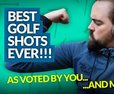 BEST GOLF SHOTS EVER: My Best Shots on Youtube as Voted by YOU!! [+ Course Vlog Highlights]