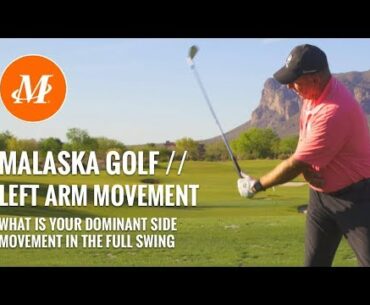 Malaska Golf // Left Arm Motion - Full Swing - Left hand vs. right hand