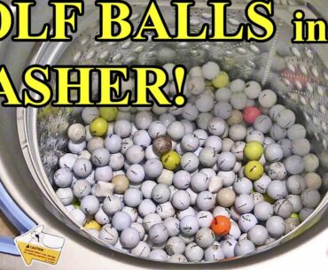 450 golf balls in a washing machine - Short version - LG Mega Capacity washer
