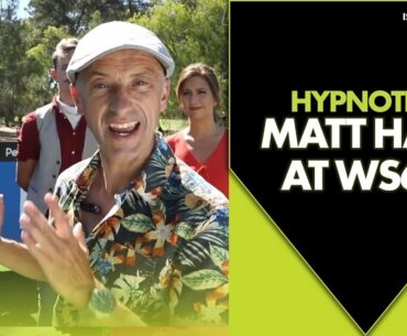 Hypnotist Matt Hale tees up some bizarre golfing tactics | 2019 ISPS Handa World Super 6 Perth