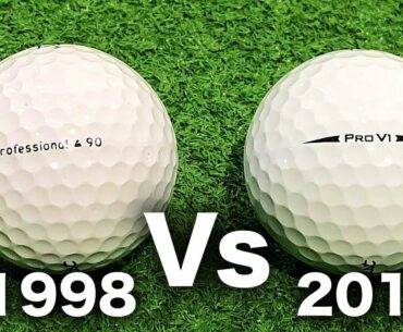 1998 Golf Ball Vs 2018 Golf Ball (20 Year Test)