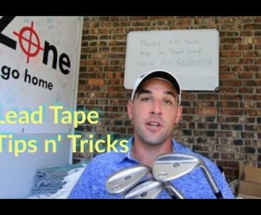 Weighting Wedges with Lead Tape- Tips and Tricks Tutorial