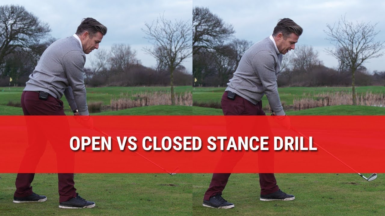 Golf Stance Drill - Practice with OPEN vs CLOSED Golf Stance - FOGOLF ...