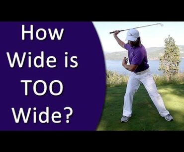 Golf for Beginners - Golf Stance Width (From Golf's #1 Instruction System - RST)