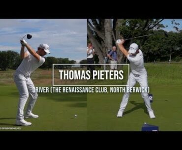 Thomas Pieters Golf Swing Driver (FO & DTL), ASI Scottish Open, North Berwick, July 2019.