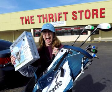 THESE THRIFT STORES WERE CRAZY!! (Mizuno JPX, Golf Bags, and a Rocket!!)