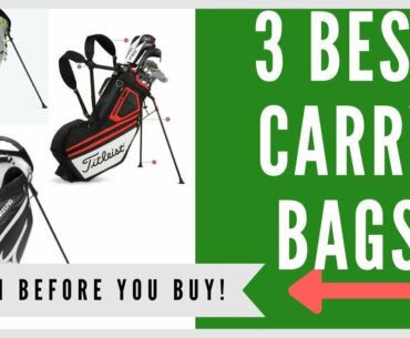 ✅ Best Golf Carry Bags For The Money -- Top 3 Stand Bags
