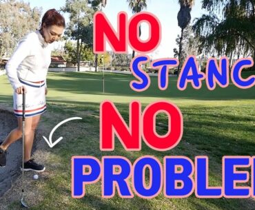 No stance? No problem! | Golf with Aimee