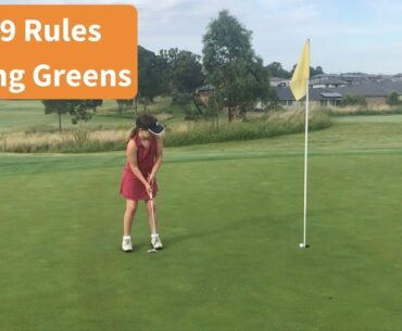 2019 Golf Rules Putting Green