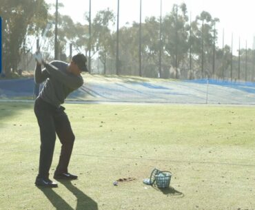 Tiger Woods’ range session before Farmers Insurance Open 2020