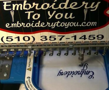 How To Embroider Back of Polo Shirts, Golf Shirts, Sport Shirts