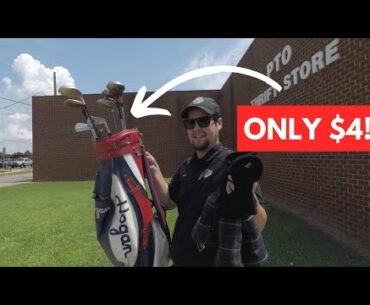 THRIFT STORE GAVE US ALL THEIR GOLF CLUBS FOR $4!! (Epic Hogan Finds!!!)